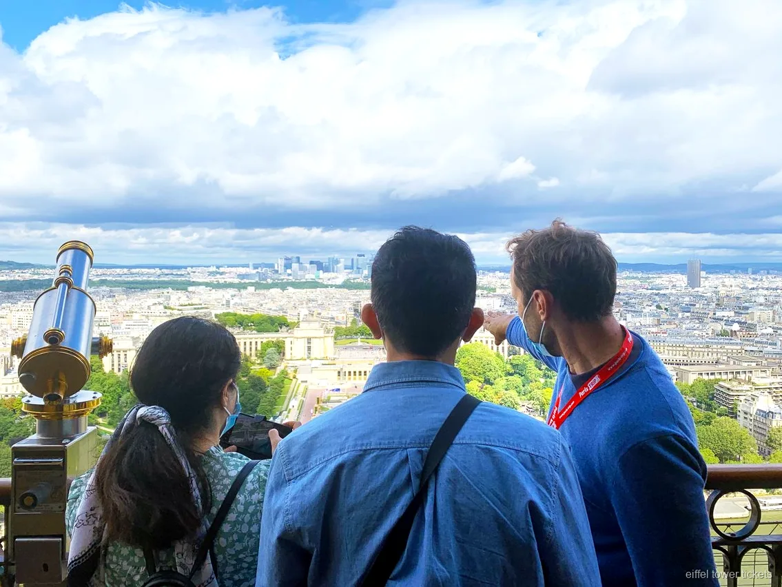 Panorama di Parigi dal secondo piano della Torre Eiffel