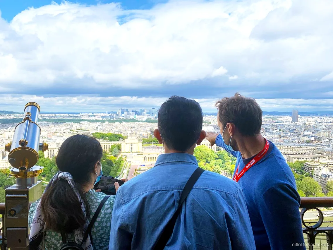 Panorama over Paris fra 2. sal i Eiffeltårnet
