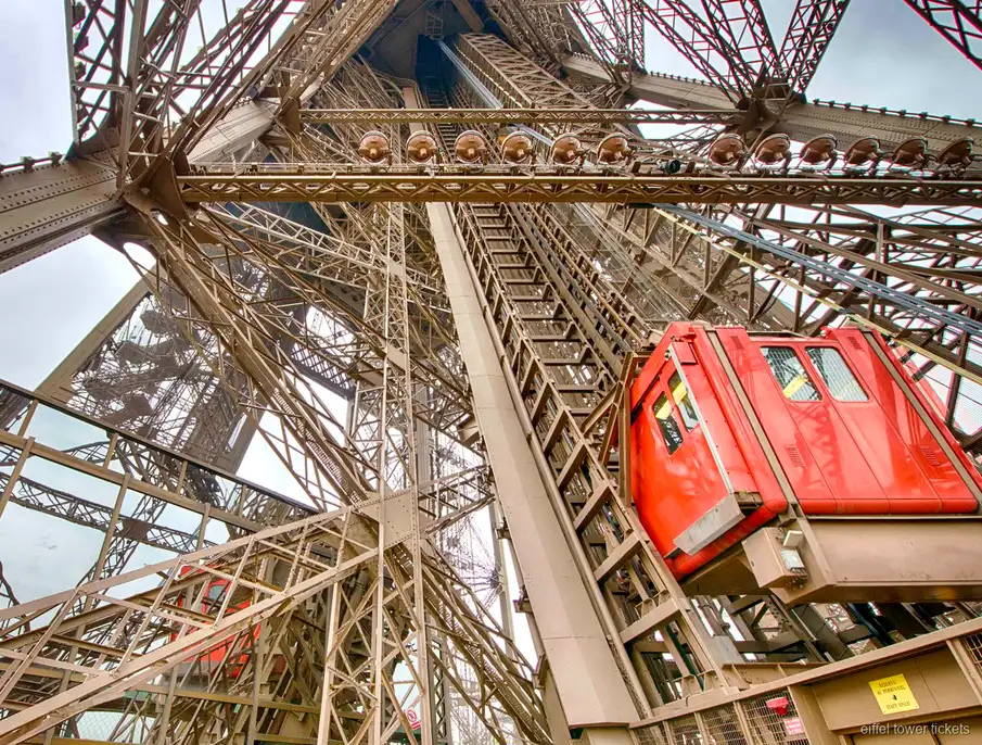 Seine Ausflugsboot an Wahrzeichen von Paris vorbei