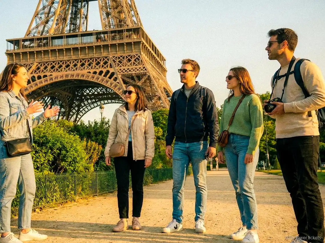 Crucero por el Sena pasando junto a la Torre Eiffel