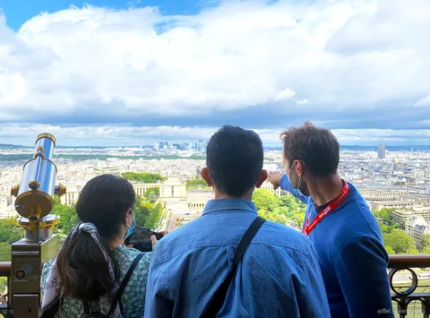 Panoràmica de París des del segon pis de la Torre Eiffel